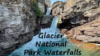 Glacier National Park Waterfalls: Virginia Falls, St. Mary Falls, Baring Falls