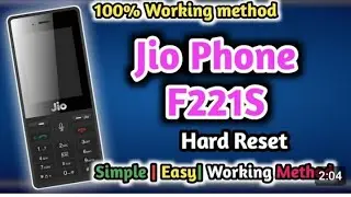 jio f221s Hard reset