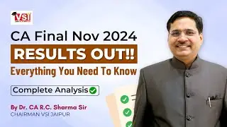 CA Final Result November 24 OUT | Complete Analysis of CA Final Result | #icairesult #cafinalresult