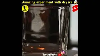 Amazing experiment with Dry ice 🏔️ #ytshorts #shorts