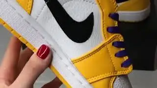 Nike Air Jordan 1 Mid White Yellow