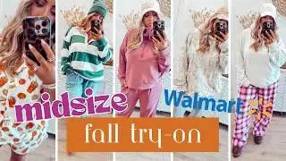 NEW FALL ARRIVALS | Walmart Midsize Try-On Haul 🍂 🐿️🍁