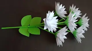 DIY: how to make flower from paper   ساخت گل با کاغذ