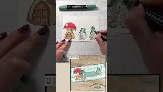 Cutest little gnomes. #cardmaking #papercrafts #christmas