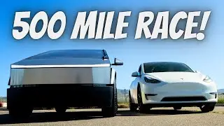 Tesla Cybertruck vs Model Y Roadtrip Race (This Was Surprising!)