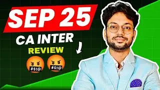 CA Inter Costing Paper Review - Sep 25 Exams 🤬🤬 | CA Purushottam Aggarwal
