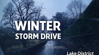 Windermere to Coniston | Winter Storm Drive in the Lake District (4K)