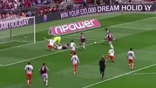 West Ham vs Blackpool Play off final - West Ham fan limbs at Wembley