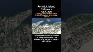 Fenwick Island from Microsoft Flight Simulator #fenwickisland #delaware #microsoftflightsimulator
