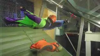 Indoor Wingsuit Flying - Backfly and 3way