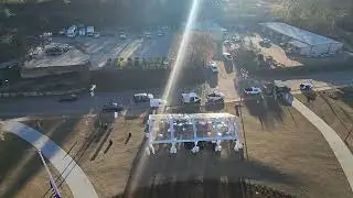 Honor Tower.  Opening Day.  Unity Park.  Swamp Rabbit Trail.   Greenville SC. 