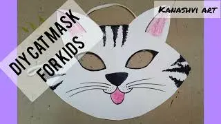 DIY CAT 🐱 PAPER Mask for kids
