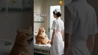 Orange Cat With Nurse Papa 💉😂 #catstorytamil #shorts #shortsfeed #trending #catlovers #ai
