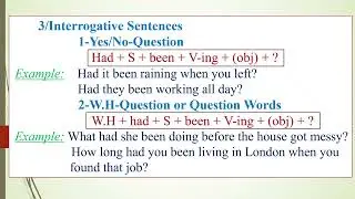 Use Past Perfect Continuous When