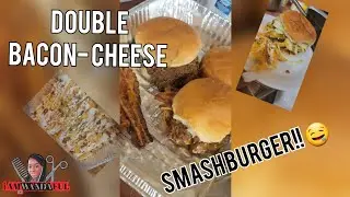 Bacon Cheese SMASH Burger!!!