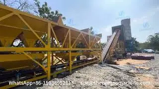 60m&sup3;/h concrete mixer plant in Sri Lanka finished installation, by Shengmao Machinery