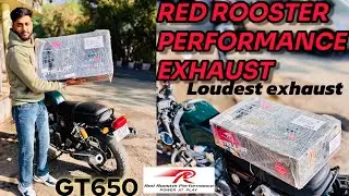 Installing  Red Rooster Exhaust in GT650 | Loud Backfires |