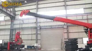 12T marine telescopic boom crane manufactured by Misea is currently undergoing testing #marinecrane
