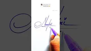 Letter N signature ❣️ Nandini. #sign #signature #signaturestyle #art #calligraphy