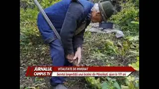 101 ANI, SECRETUL LONGEVITĂŢII UNUI LOCALNIC DIN MÂNZĂLEŞTI