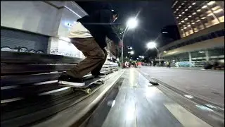 Filming the Infamous pro skater Camilo Melo at 3 in the morning in Downtown Bogota Colombia
