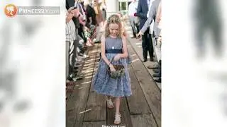 Princess Lace Satin Flower Girl Dresses | Princessly Dresses