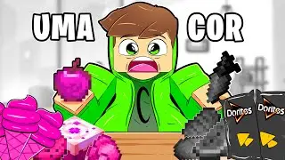 S&Oacute; POSSO COMER COMIDA DE UMA COR NO MINECRAFT!