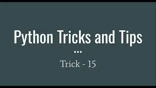 Python trick alternative to loop #pythontricksandtips #pythonforbegineers #pythonsetcomprehension