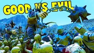 Ultimate Epic Battle Simulator - MASSIVE 48K GOOD vs EVIL BATTLE + THE GRIM REAPER! - UEBS Gameplay