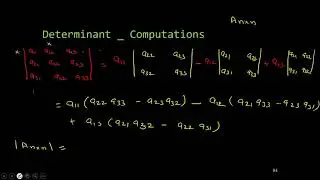 10. Determinant of a Matrix | Computation |Formula| Applet| Linear Algebra