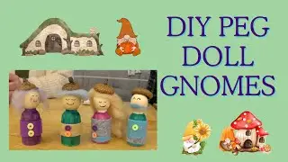 Cute DIY Peg Doll Gnomes