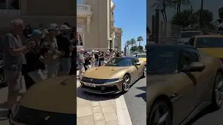 Shmee showing up in Monaco with he&rsquo;s brand new Ferrari #monaco #luxury #youtubeshort #shortsvideo