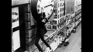 Safety Last! -1923 Silent Film Noir Comedy Short - Famous Clock Scene