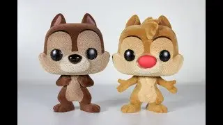 Flocked CHIP AND DALE Funko Pops review