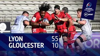 Lyon vs Gloucester (55-10) | Heineken Champions Cup Highlights