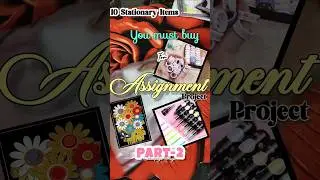 P-2, 10 Stationary Items You Must Buy Assessment Project File #collegeassignment #assignmentstress