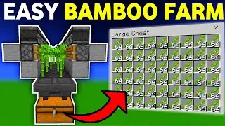 🦅 Minecraft Bedrock 1.20 | Easy Automatic Bamboo Farm Tutorial!