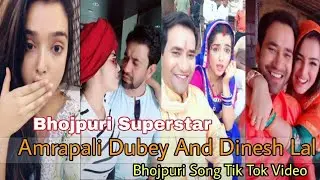 Bhojpuri Superstars Dinesh Lal Yadav Nirahua and Amrapali Dubey Best Tik Tok Videos.
