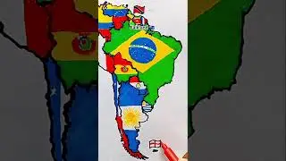 Draw Flag Map of Falklands 🇫🇰 Islands #falklandislands