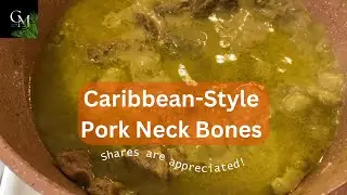 Caribbean-Style Pork Neck Bones in a Golden Coconut Turmeric Sauce