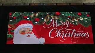 Lights & Music Merry Christmas Doormat 45 x 75cm