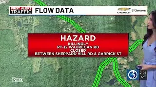 Crash closes portion of Route 12 in Killingly