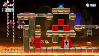 Mario vs. Donkey Kong | Fire Mountain Plus Level 3-4+ - 100% | Switch Gameplay