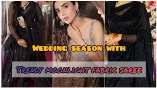 ✨ How to stitch saree at home || Moonlight saree cutting and stitching || Moonlight fabric review ✨