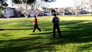JKD vs Takeshikai Karate (red) at OC Open Martial Arts Sparring Meetup