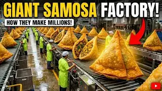 Inside A Modern Samosa Factory | From Raw Dough to Crispy Golden Samosas (Full Process)