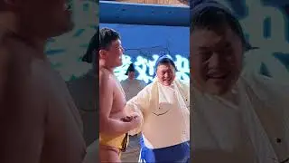 #sumo #practice #wrestling #firsttime #togetherwithyou #sapporo #agile  #fighting #trynottolaugh
