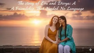 The story of Eva and Divya A Friendship That Needed No Language 🤝👭✨❤️