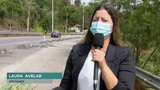 Eros&atilde;o em trecho da LMG-806 preocupa motoristas da Grande BH