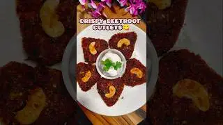 Healthy & Crispy Beetroot Cutlets Recipe😋 #shortsfeed #ytshorts #viral #beetrootcutlet #cutlet